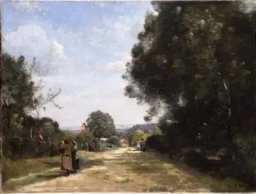 Sèvres-Brimborion. Widok z perspektywy patrzącej na Paryż - Jean-Baptiste Camille Corot