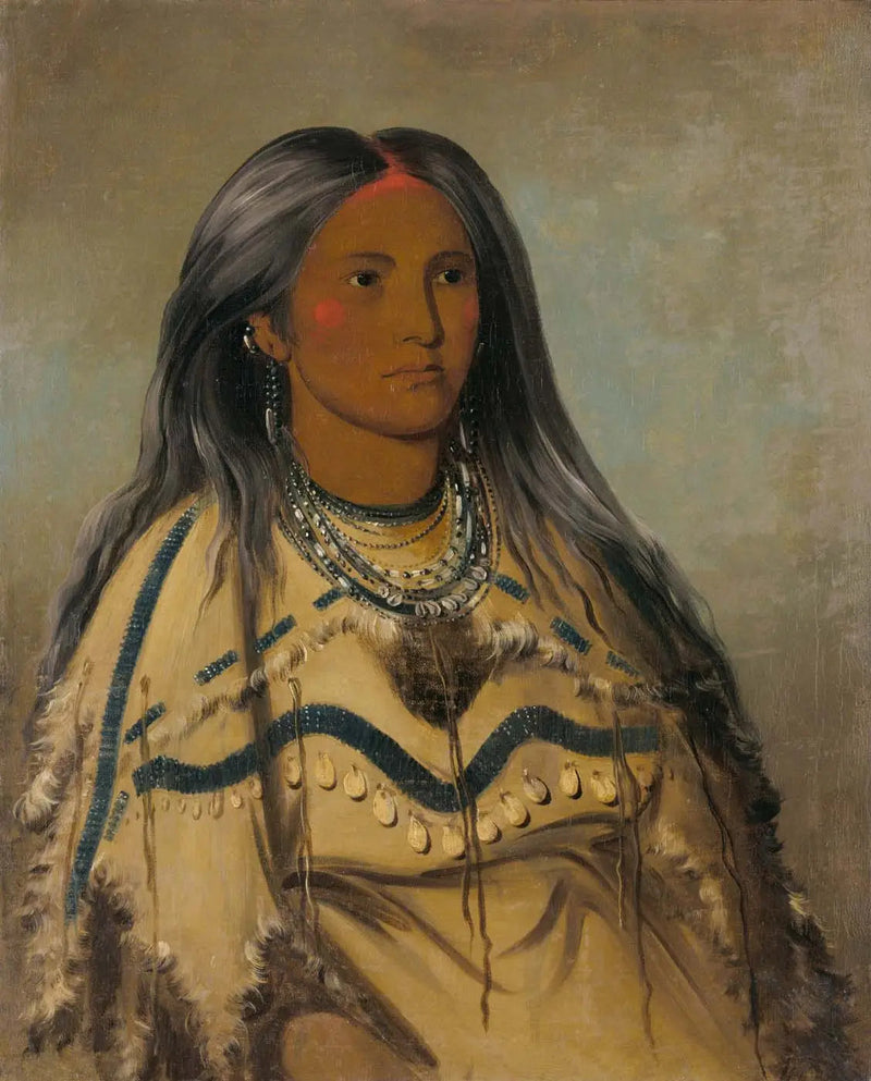 Sha-kó-ka, Miętowa, ładna dziewczyna - George Catlin