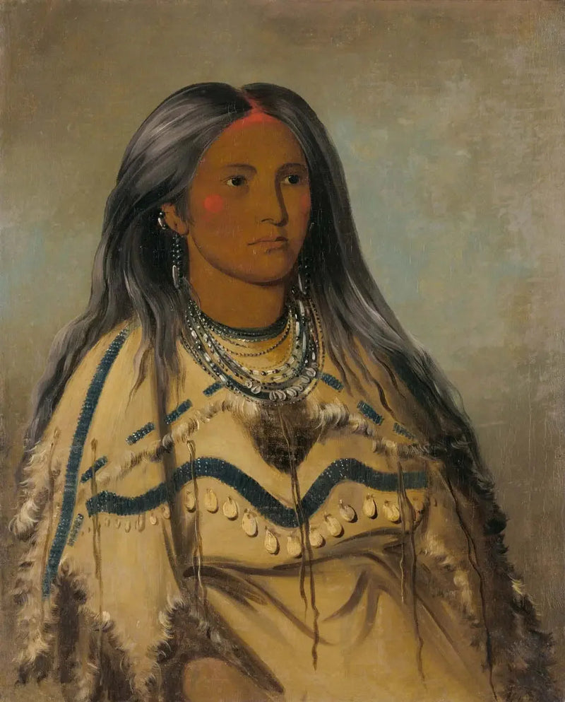 Sha-kó-ka, Miętowa, ładna dziewczyna - George Catlin