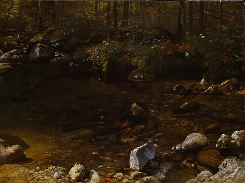 Cień w basenie, Białe Góry, New Hampshire - Albert Bierstadt
