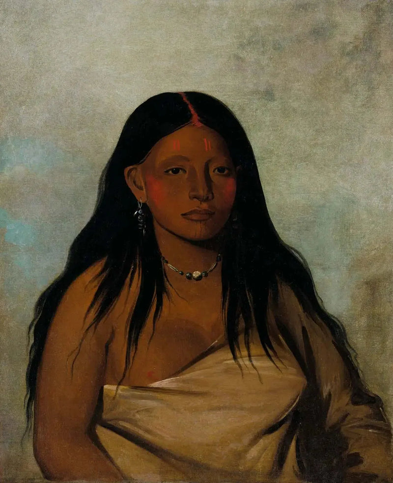 She-de-ah, Dzika Szałwia, kobieta Wichita - George Catlin