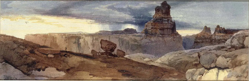 Shin-Au-Av-Tu-Weap (Ziemia Boga), Kanion Kolorado. Utah Ter. - Thomas Moran