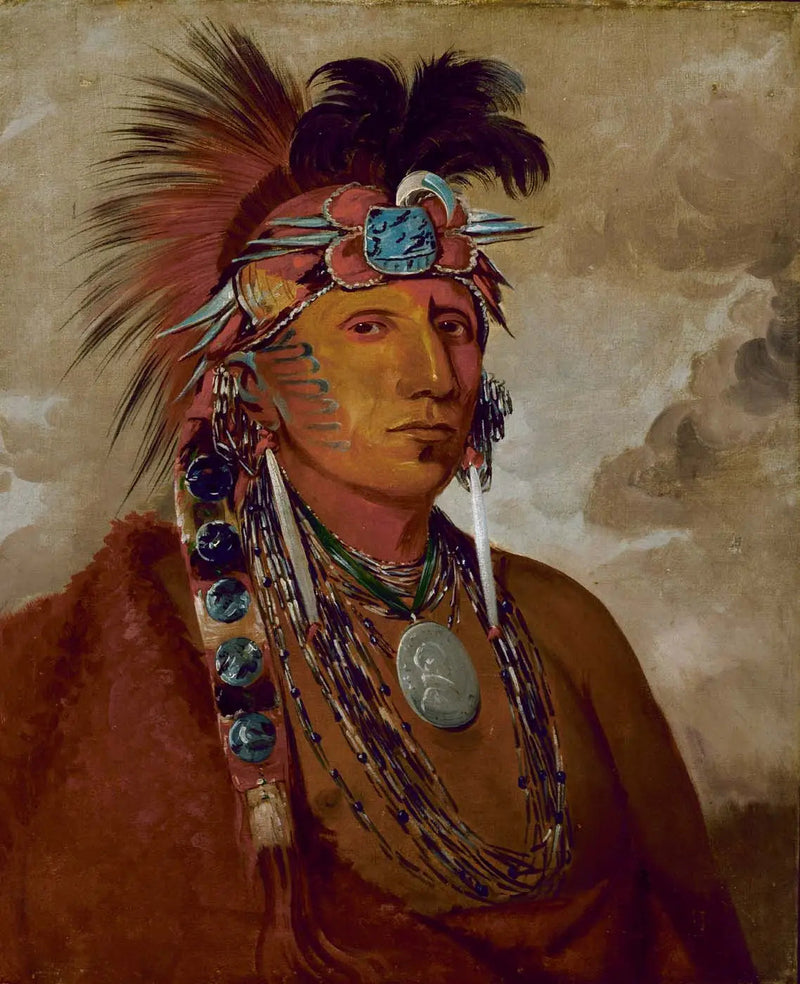 Shó-me-kós-see, Wilk, Szef - George Catlin