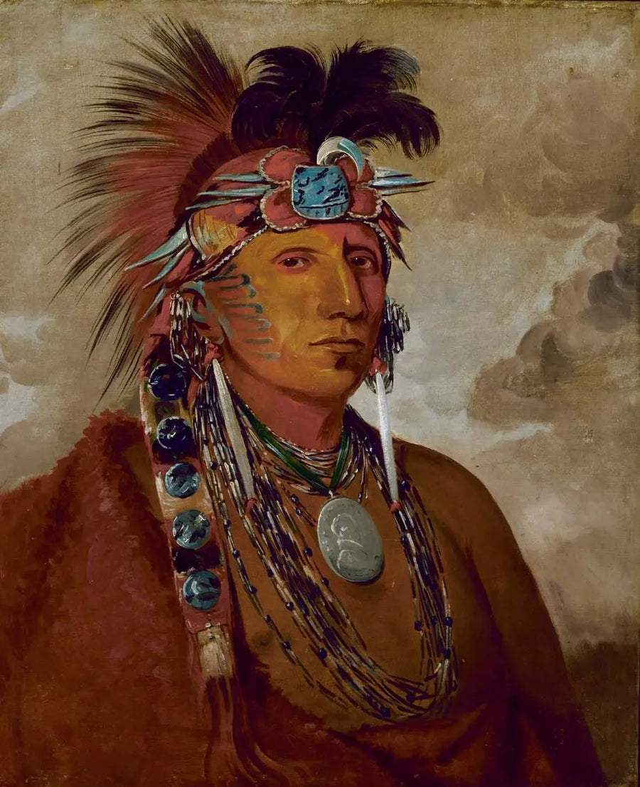 Shó-me-kós-see, Wilk, Szef - George Catlin
