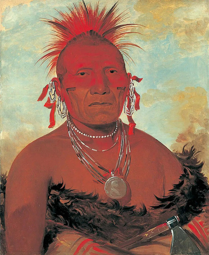 Shón-ka-ki-he-ga, wodzirej koni, wielki wodz Pawnee - George Catlin