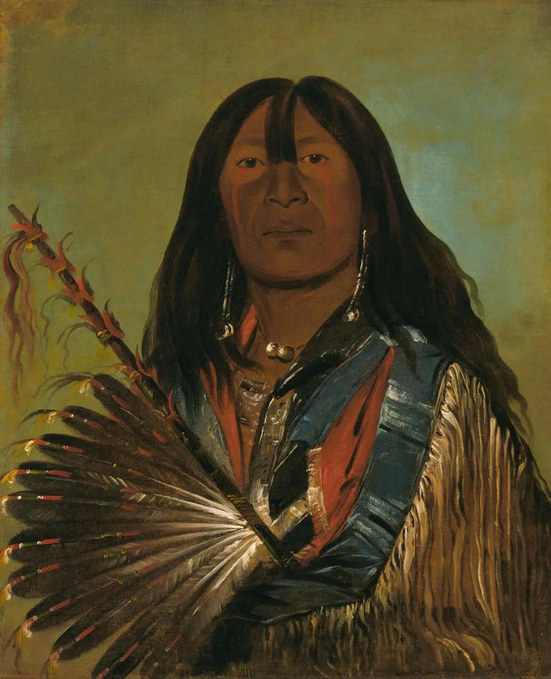 Shón-ka, pies, przywódca bandy Bad Arrow Points - George Catlin