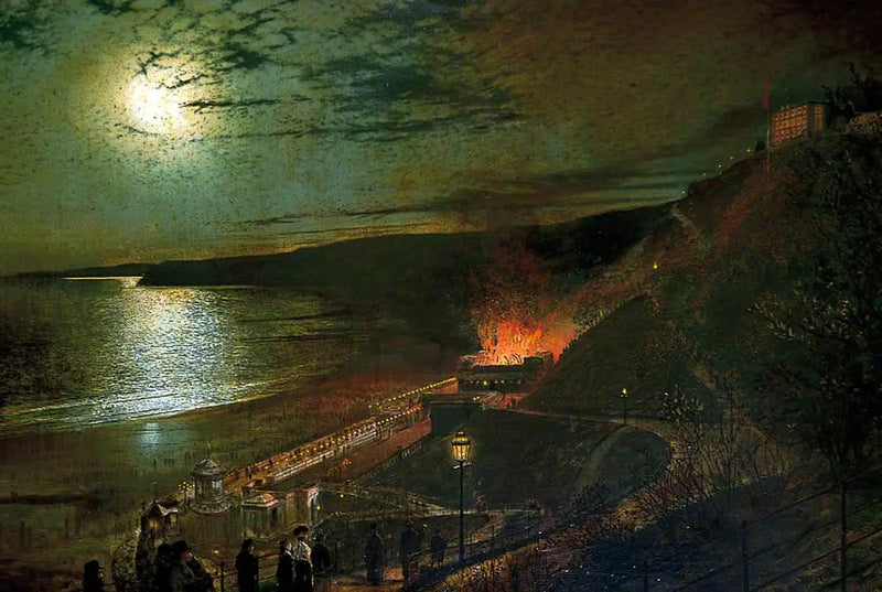 Sic transit gloria mundi (Pożar salonu termalnego) - John Atkinson Grimshaw