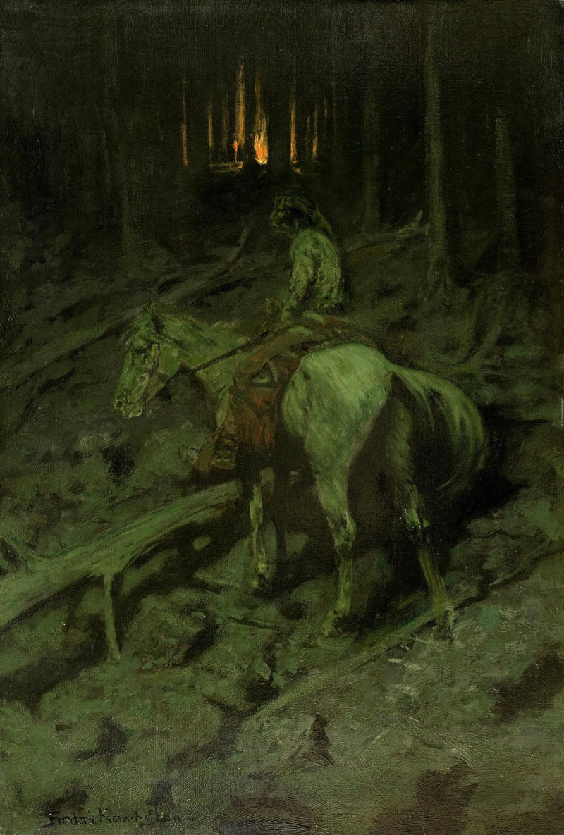 Sygnal strzału Apache - Frederic Remington