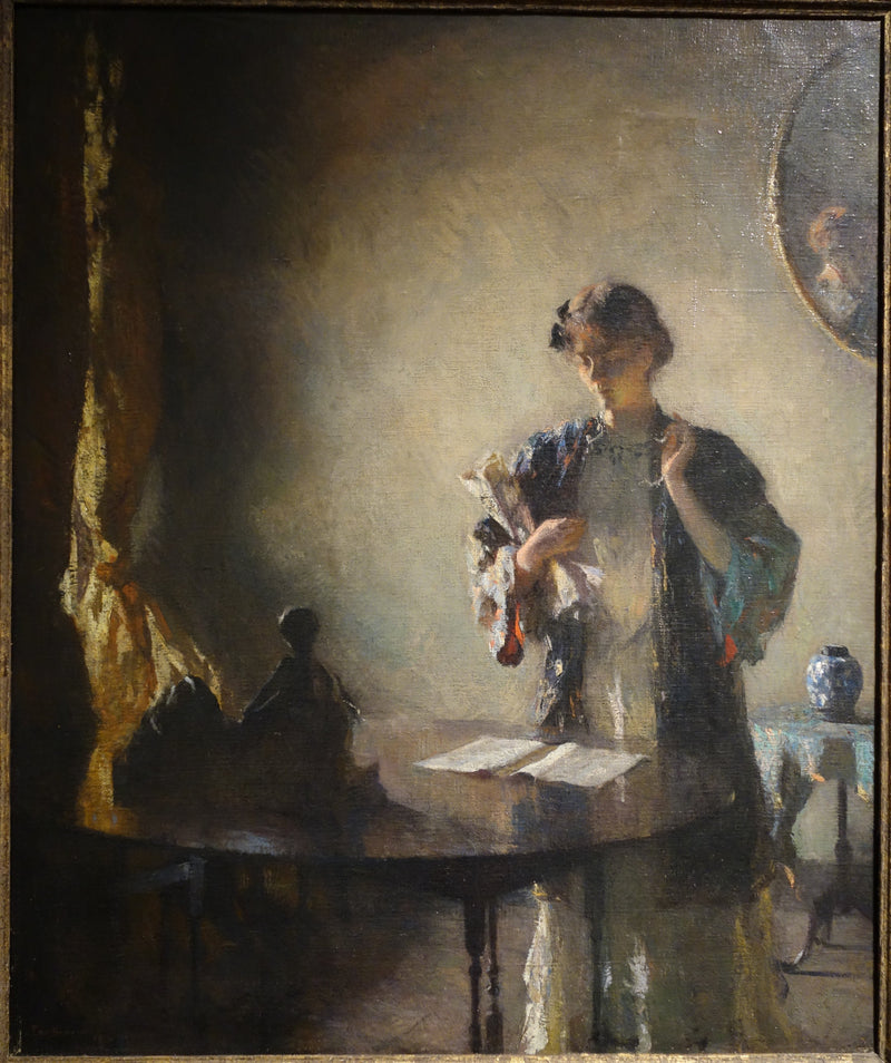 Sylwetka w pomieszczeniu - Frank Weston Benson