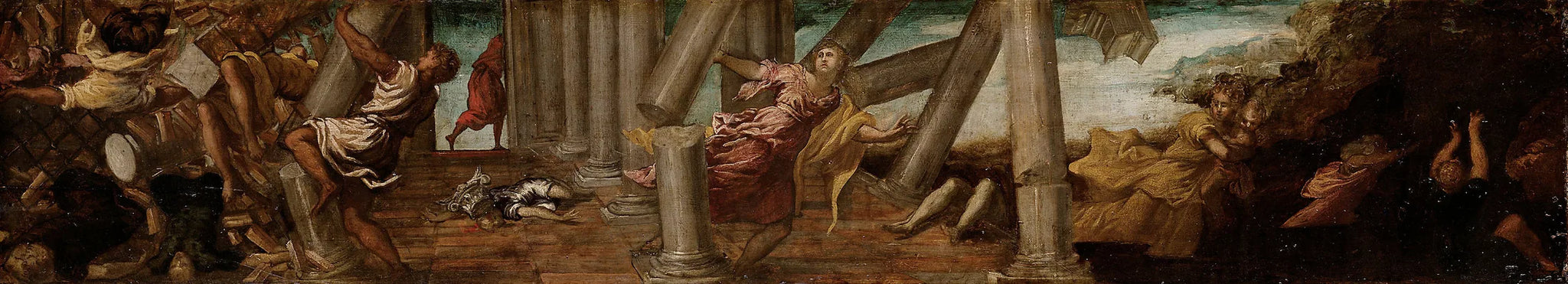 Simsons Rache an den Philistern - Jacopo Tintoretto image 1 reproduction de peinture à l’huile