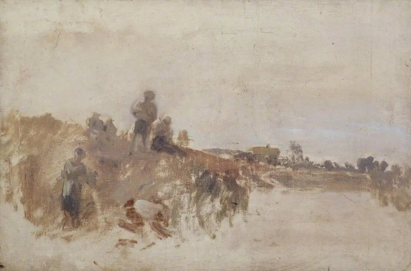 Szkic do 'Kolacji Żniwnej, Kingston Bank' - J. M. W. Turner