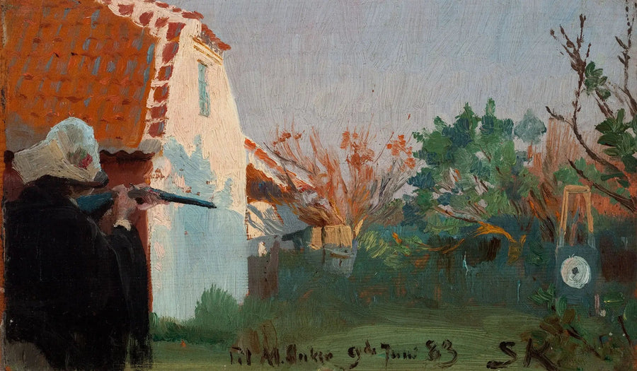 Strzelanie z nożyc. 9 czerwca 1883 - Peder Severin Krøyer