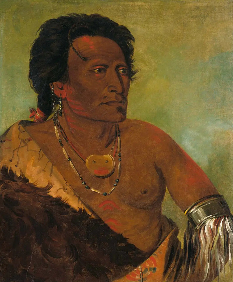 Sky-se-ró-ka, drugi przywódca plemienia - George Catlin