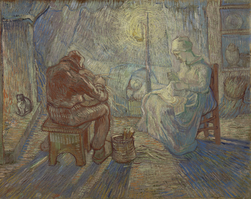 Wieczór (według Milleta) - Vincent van Gogh