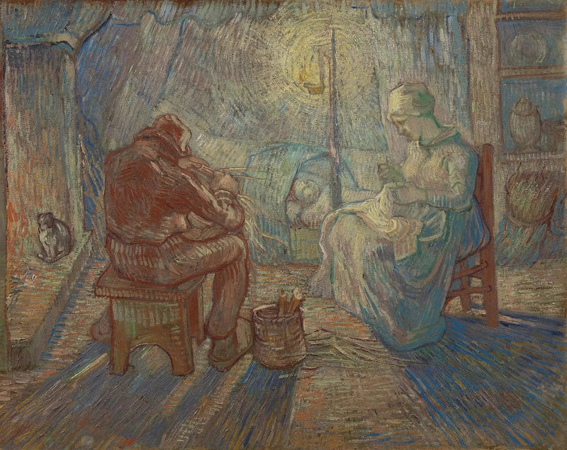 Wieczór (według Milleta) - Vincent van Gogh