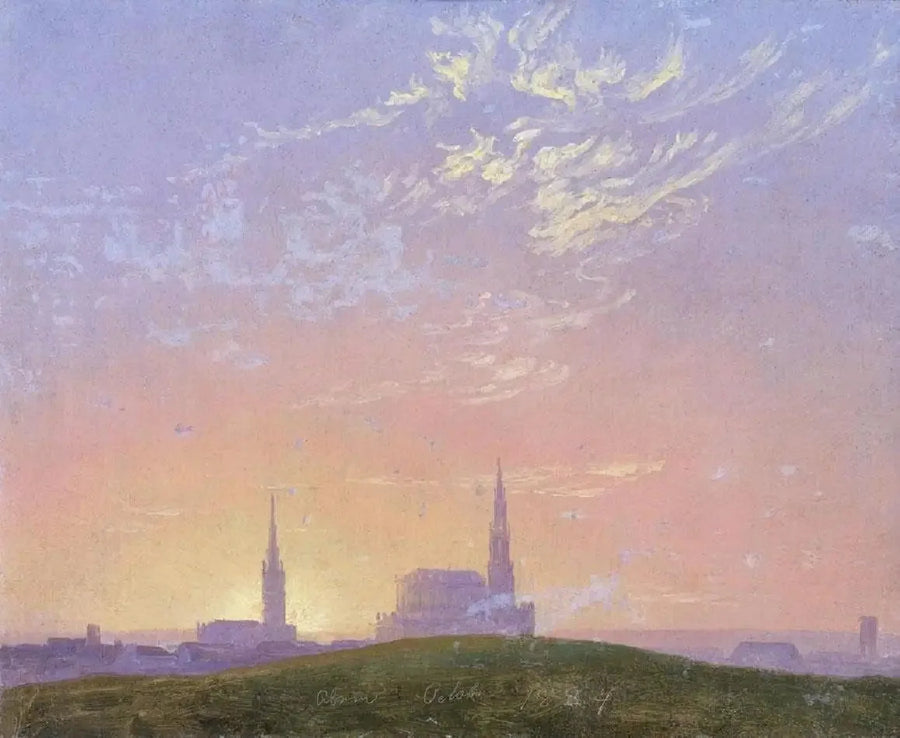Wieczór - Caspar David Friedrich