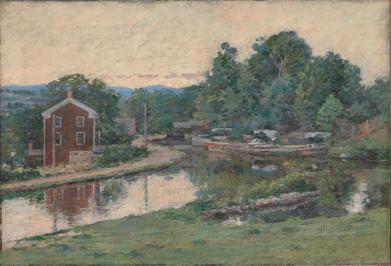 Wieczór przy śluzie, Napanoch, Nowy Jork - Theodore Robinson