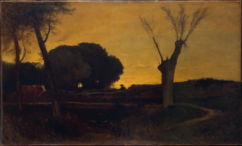 Wieczór w Medfield, Massachusetts - George Inness