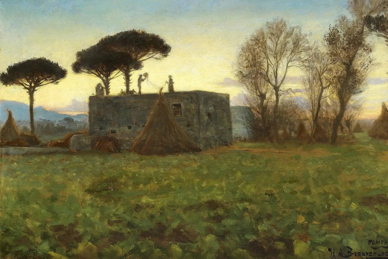 Wieczór w Pompejach. - H. A. Brendekilde