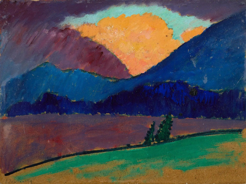 Letni wieczór w Murnau - Aleksiej von Jawlensky