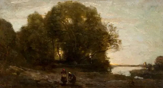 Wieczór - Jean-Baptiste Camille Corot