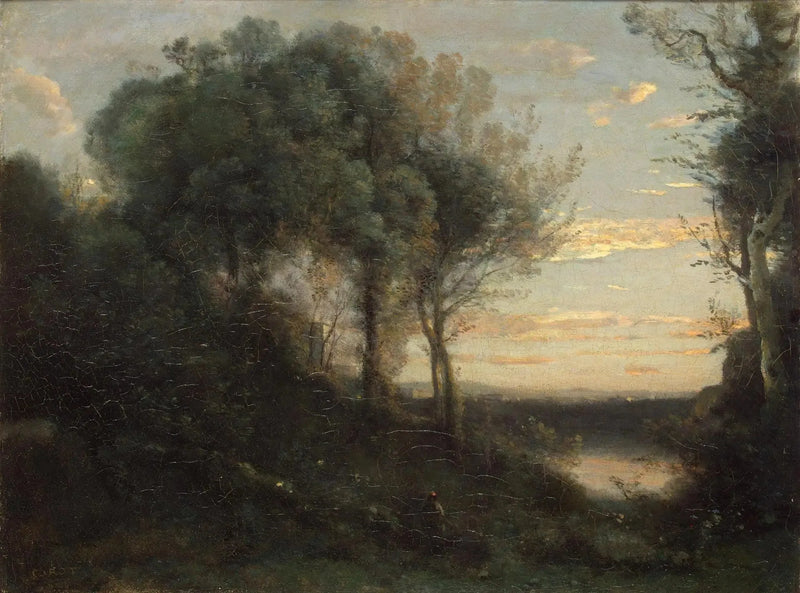 Wieczór - Jean-Baptiste Camille Corot