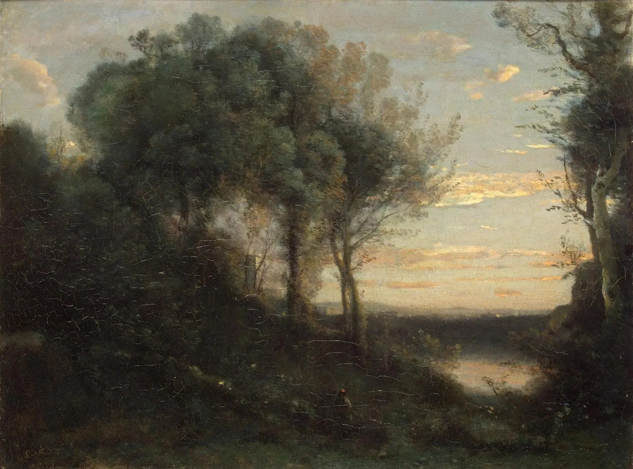Wieczór - Jean-Baptiste Camille Corot