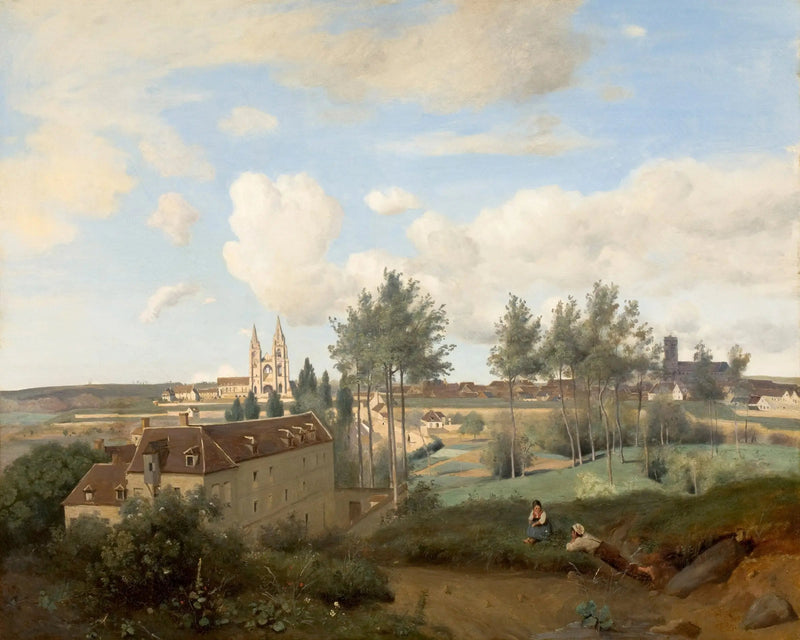 Soissons widziane z fabryki pana Henry'ego - Jean-Baptiste Camille Corot