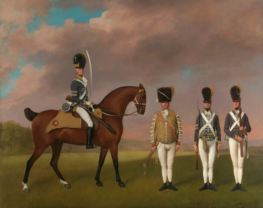 Żołnierze 10. pułku lekkich dragonów - George Stubbs