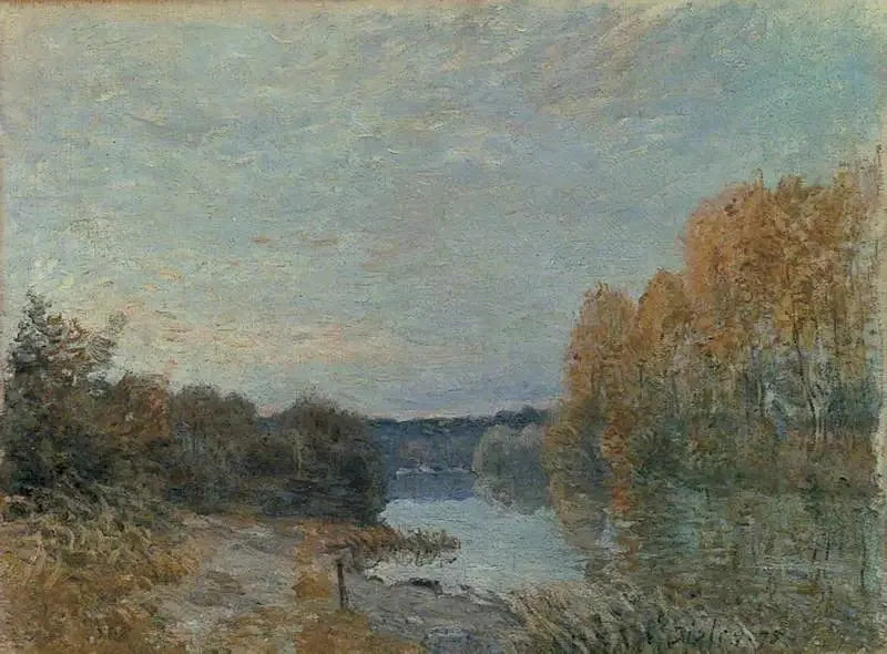 Zachód słońca - Alfred Sisley