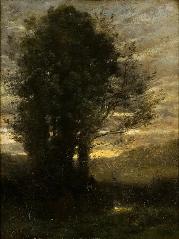 Zachód słońca po deszczu - Jean-Baptiste Camille Corot