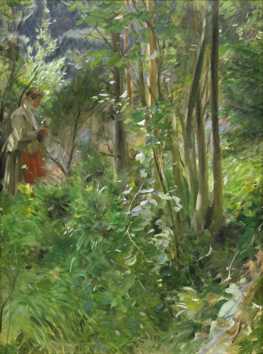 Słońce w lesie - Anders Zorn