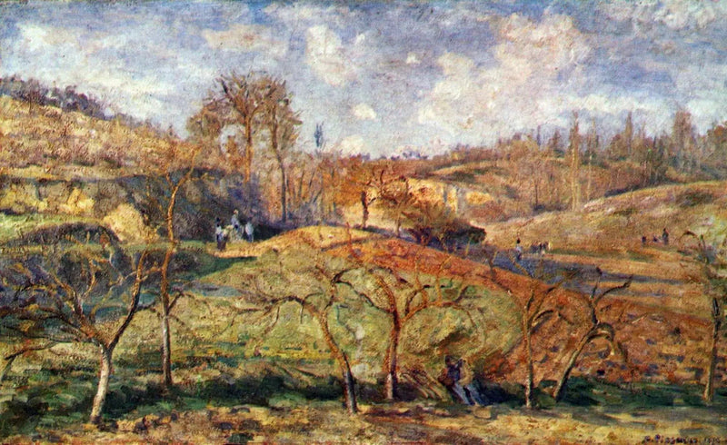 Słońce marca, Pontoise - Camille Pissarro