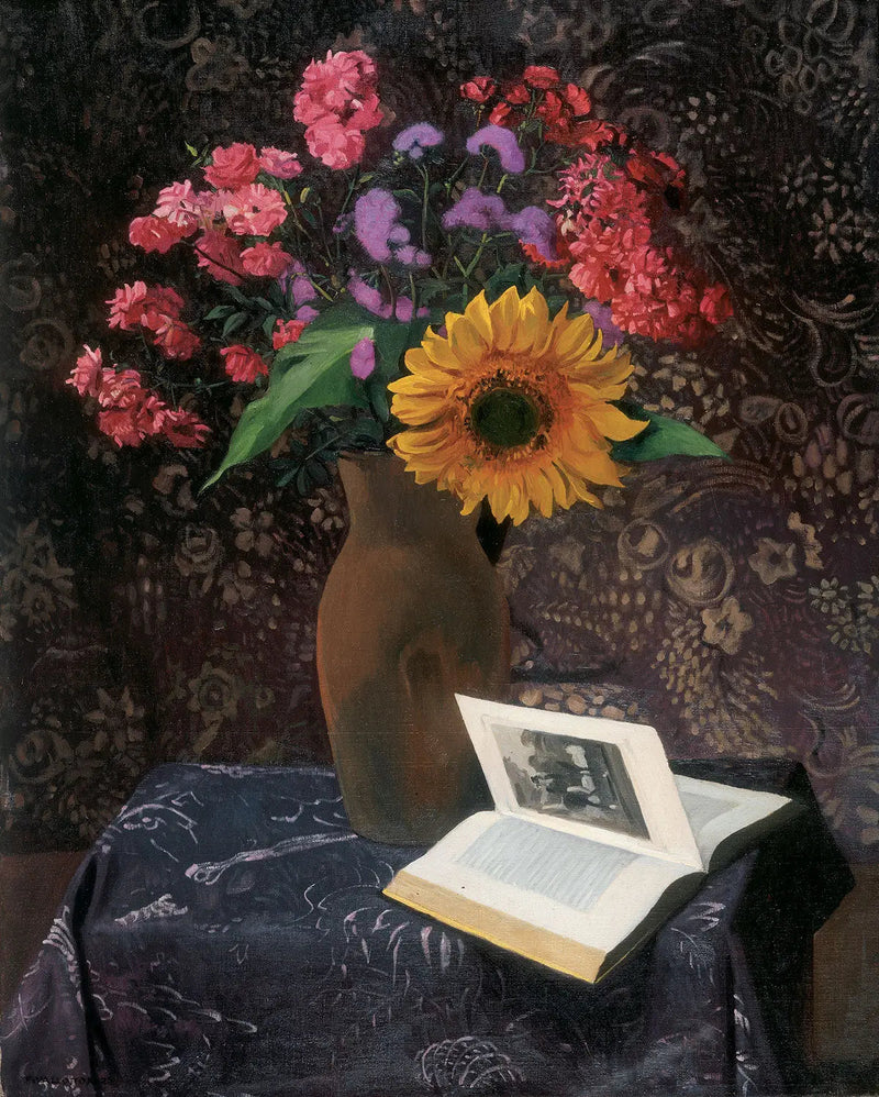Słońce i róże karmazynowe - Félix Vallotton