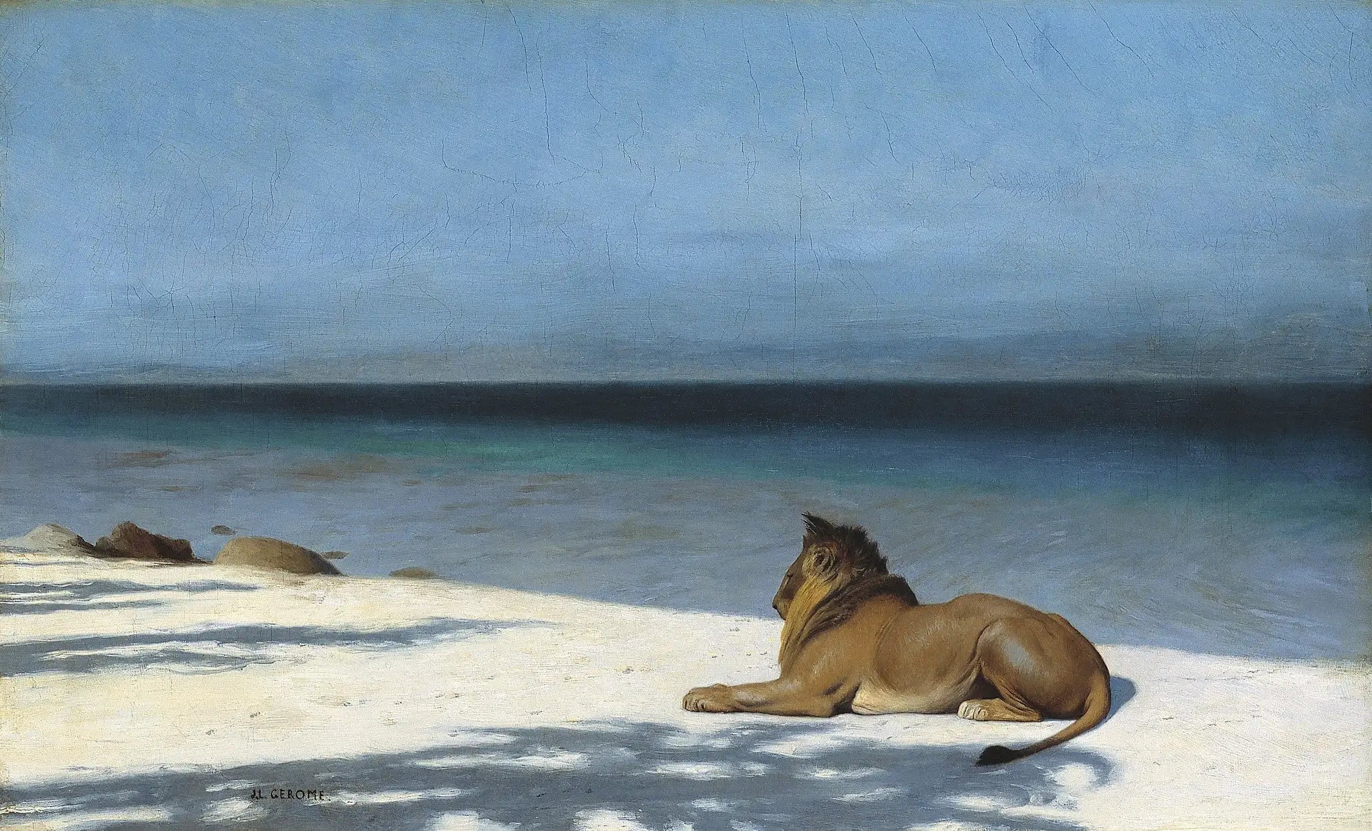 Reproduction du tableau « Solitude - Jean-Léon Gérôme » par Alpha Reproduction en peinture à l’huile