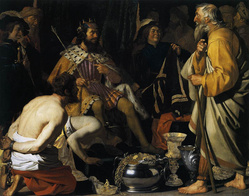 Solon i Cezar - Gerrit van Honthorst