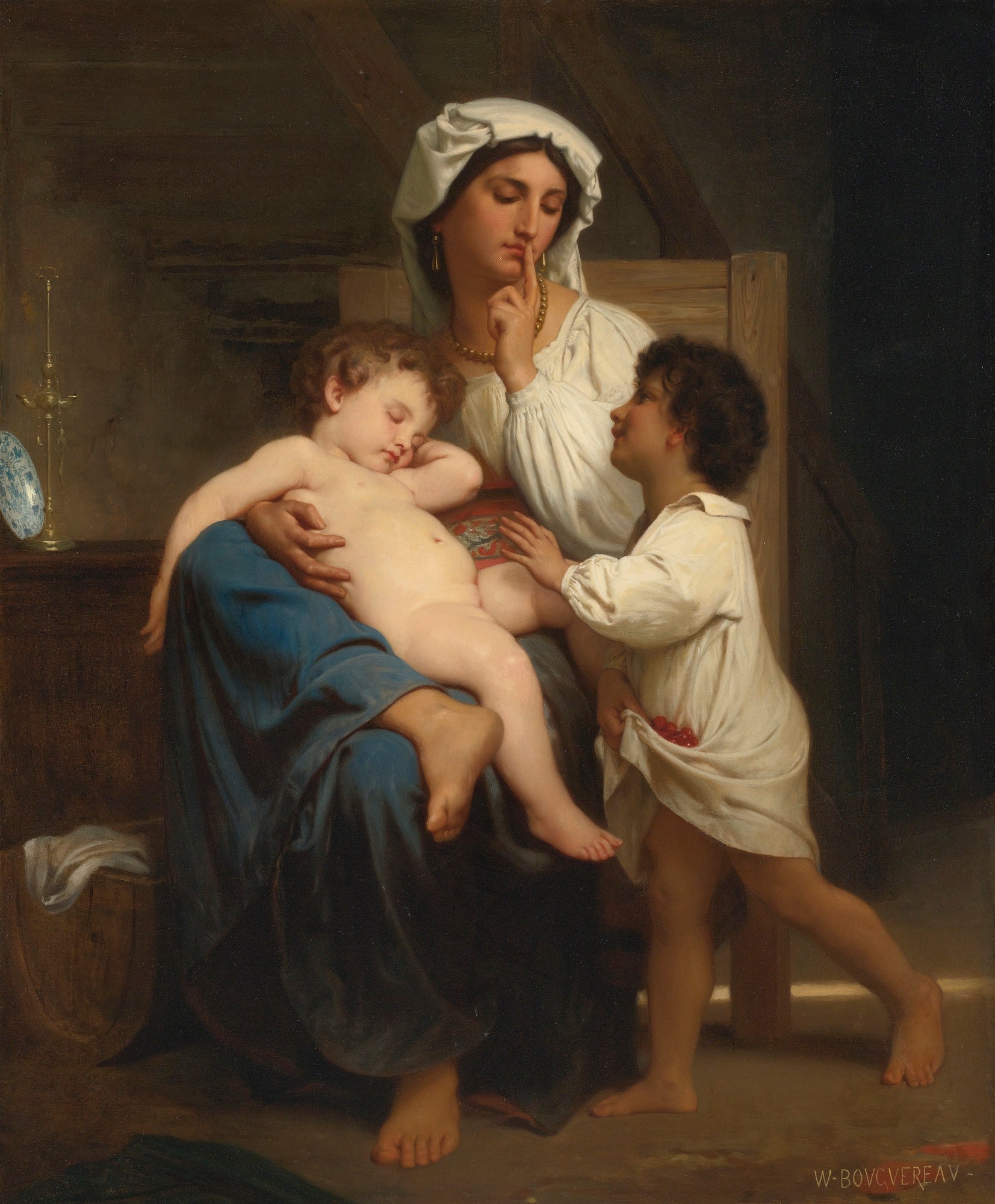 Le Sommeil, réduction (1864) - Bouguereau