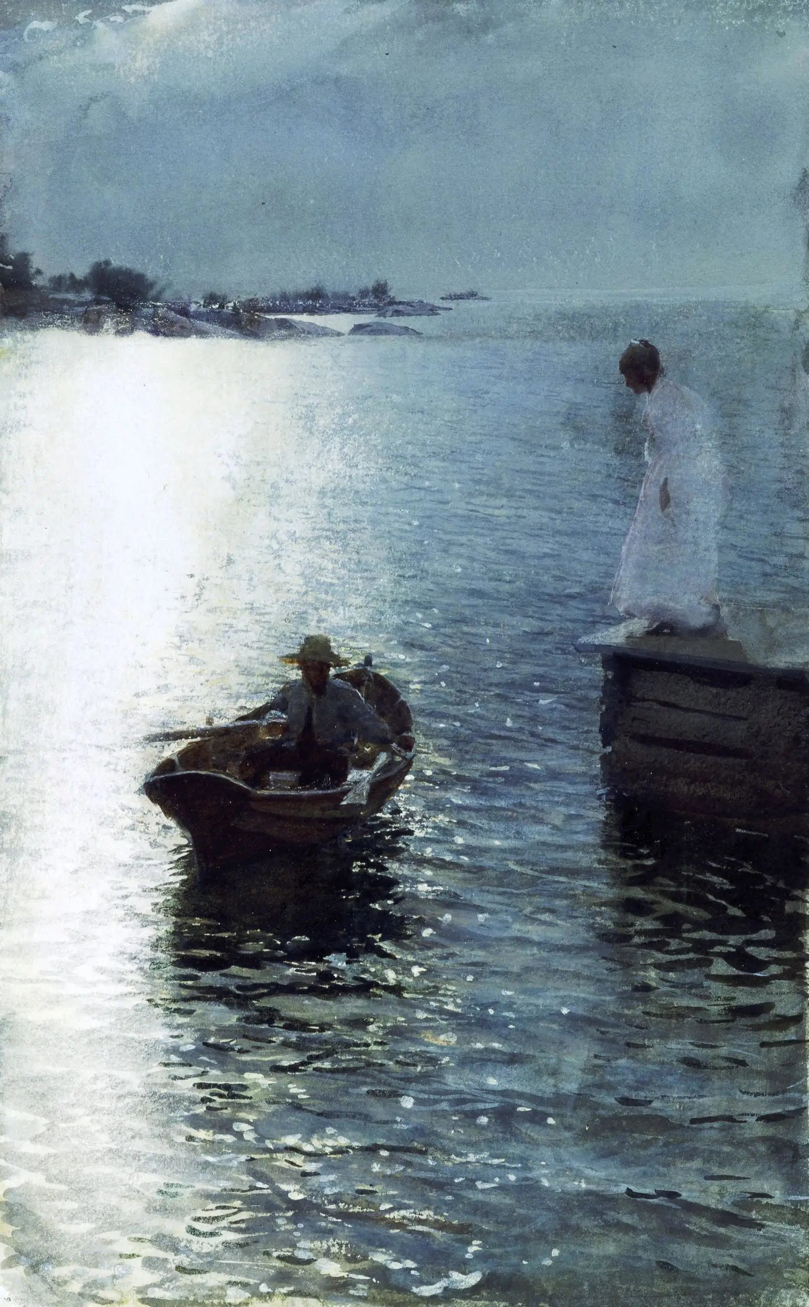 Sommervergnügen - Anders Zorn image 1 reproduction de peinture à l’huile