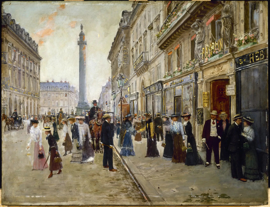 Wyjście pracownic z domu Paquin - Jean Béraud