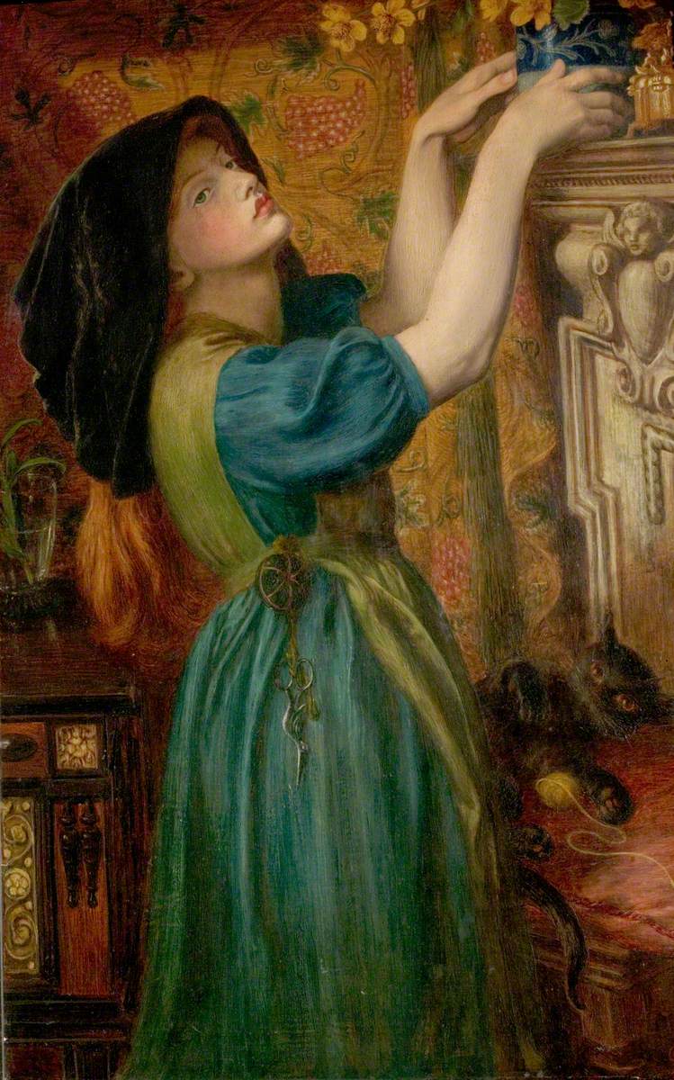 Soucis (Dziewczyna z altany, Fleur-de-Marie) - Dante Gabriel Rossetti