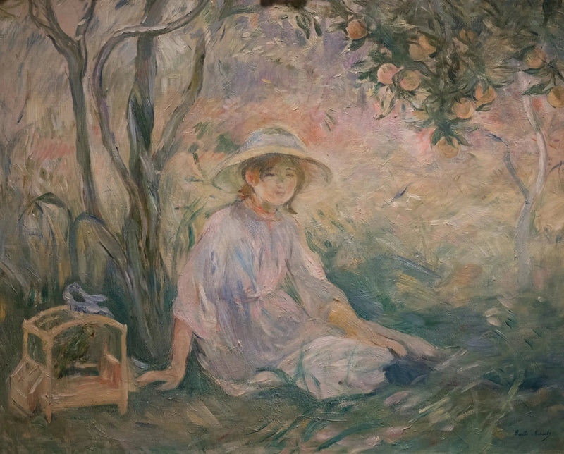 Pod pomarańczowym drzewem - Berthe Morisot
