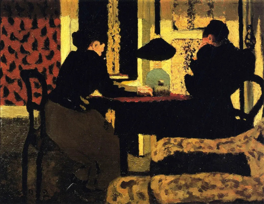 Pod lampą - Édouard Vuillard