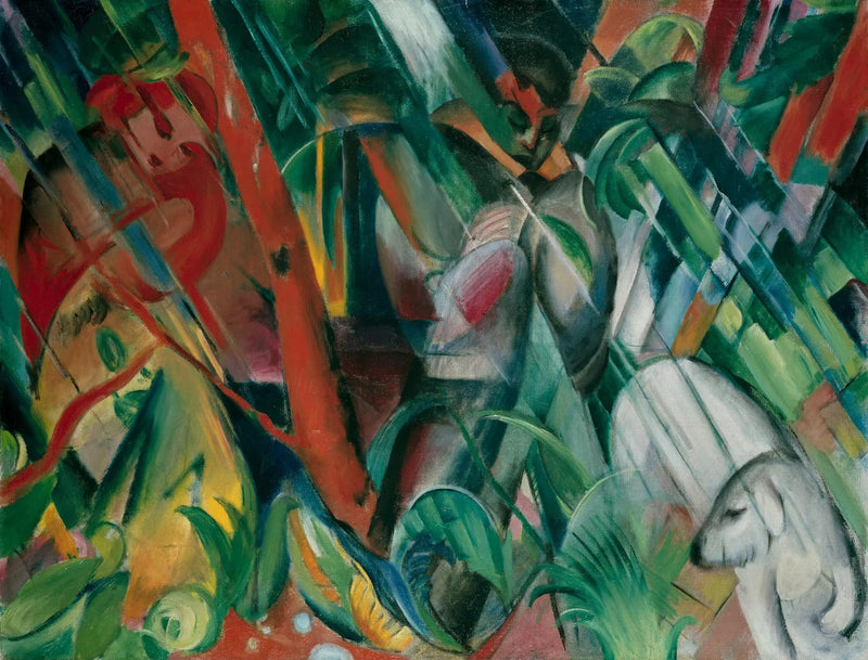 Pod deszczem - Franz Marc