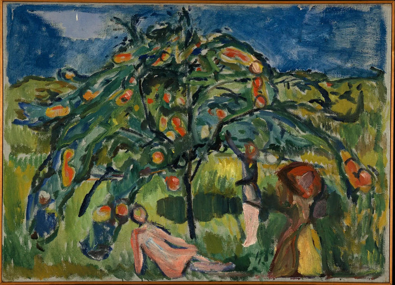 Pod jabłonią - Edvard Munch