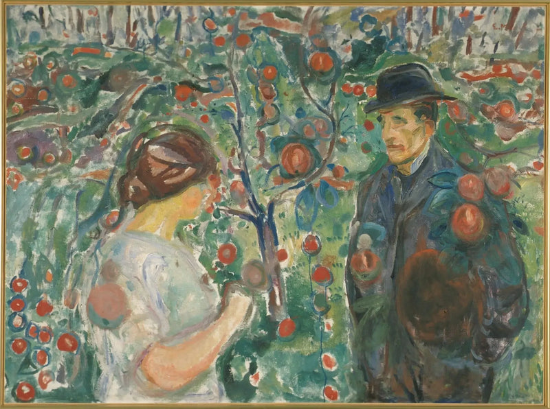 Pod czerwonymi jabłkami - Edvard Munch