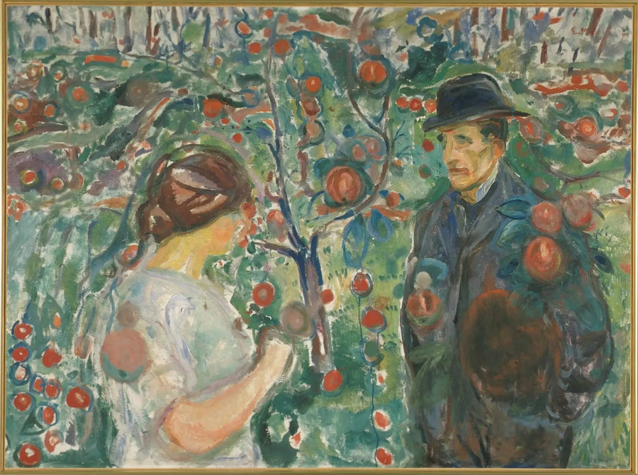 Pod czerwonymi jabłkami - Edvard Munch