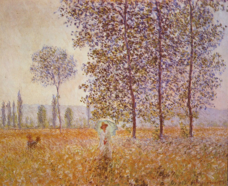 Pod topole efekt słońca W1135 - Claude Monet