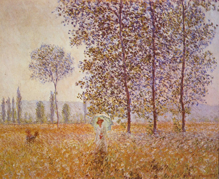 Pod topole efekt słońca W1135 - Claude Monet