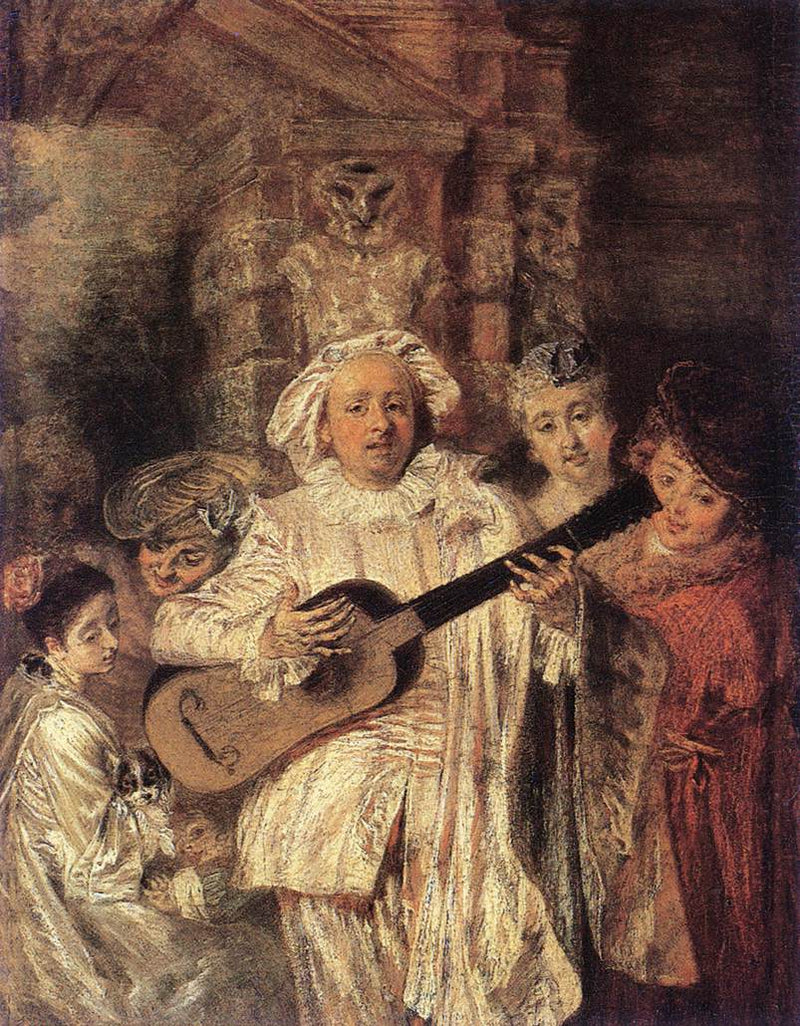 Pod ubiorem Mezetin - Antoine Watteau