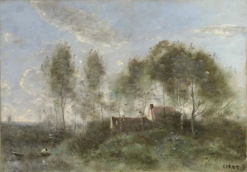 Pamiątka z podróży do Coubron - Jean-Baptiste Camille Corot